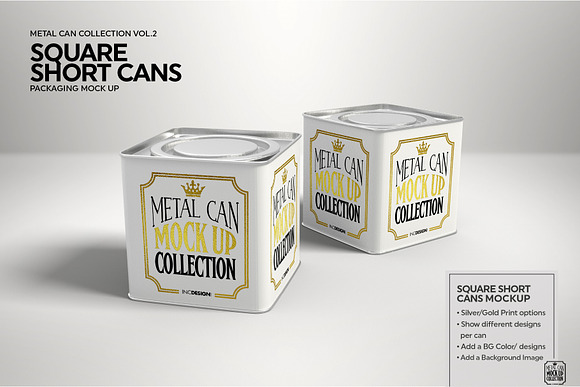 Vol2. Metal Can Mockup Collection in Branding Mockups - product preview 9