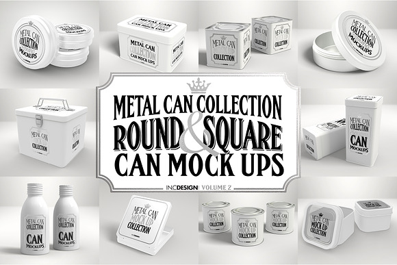 Vol2. Metal Can Mockup Collection in Branding Mockups - product preview 21