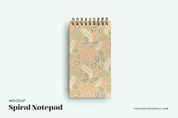 Spiral Notebook Set Mockup in Product Mockups - product preview 3