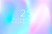 25 square holographic backgrounds