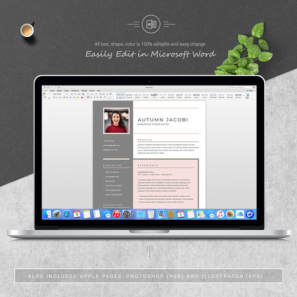 Resume / CV Template 3 Page in Resume Templates - product preview 5