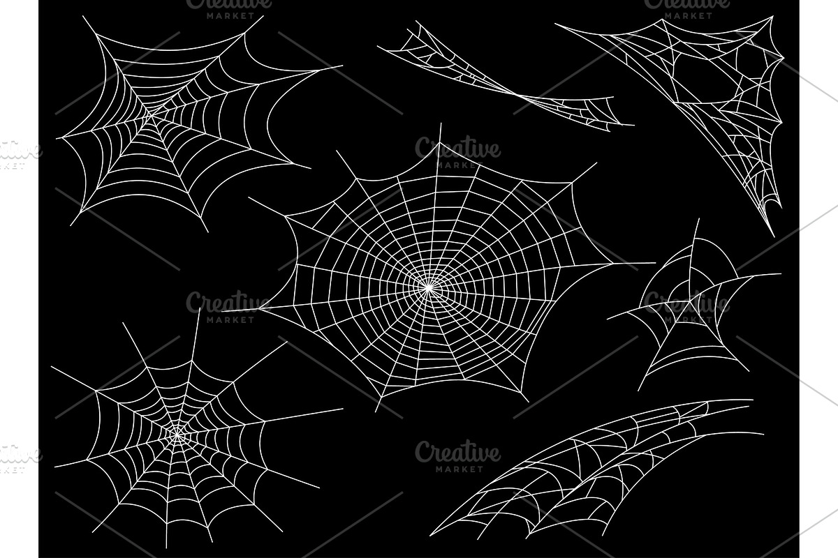 Collection of Cobweb, isolated on in Illustrations - product preview 8