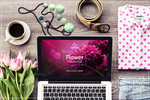 8 PSD Flower Mockups in Product Mockups - product preview 3