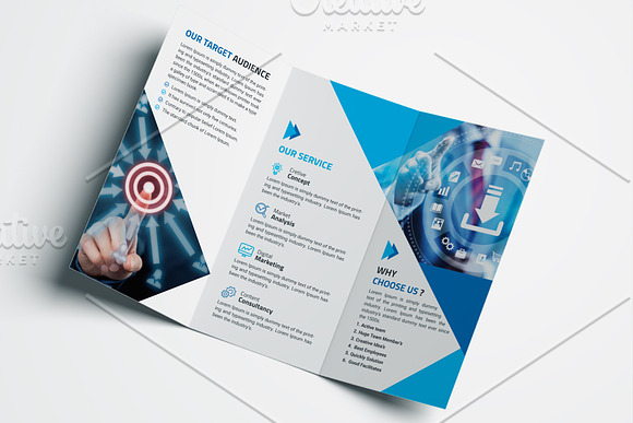 Corporate Trifold Brochure in Brochure Templates - product preview 5