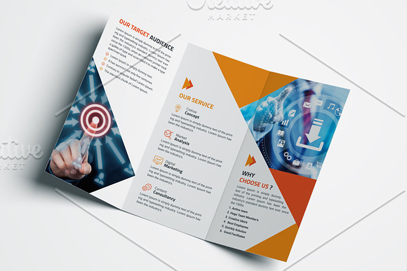 Corporate Trifold Brochure in Brochure Templates - product preview 10