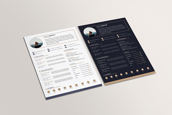 Resume / CV + Cover Letter Template in Letter Templates - product preview 4