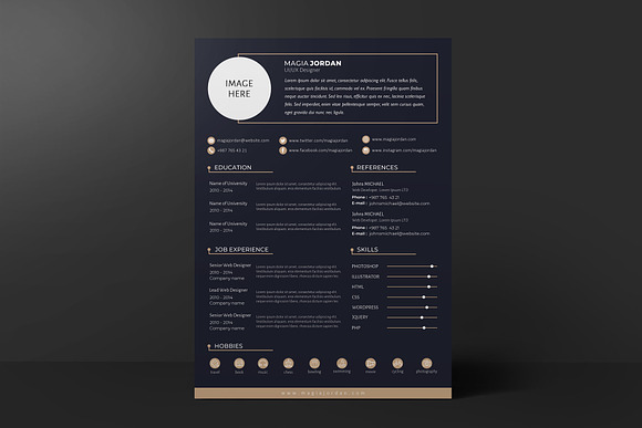 Resume / CV + Cover Letter Template in Letter Templates - product preview 13
