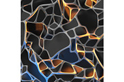 Abstract 3d rendering of chaotic