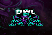 Owl Squad - Mascot & Esport Logo