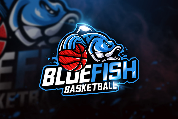 Bluefish Basketball - Mascot & Espor