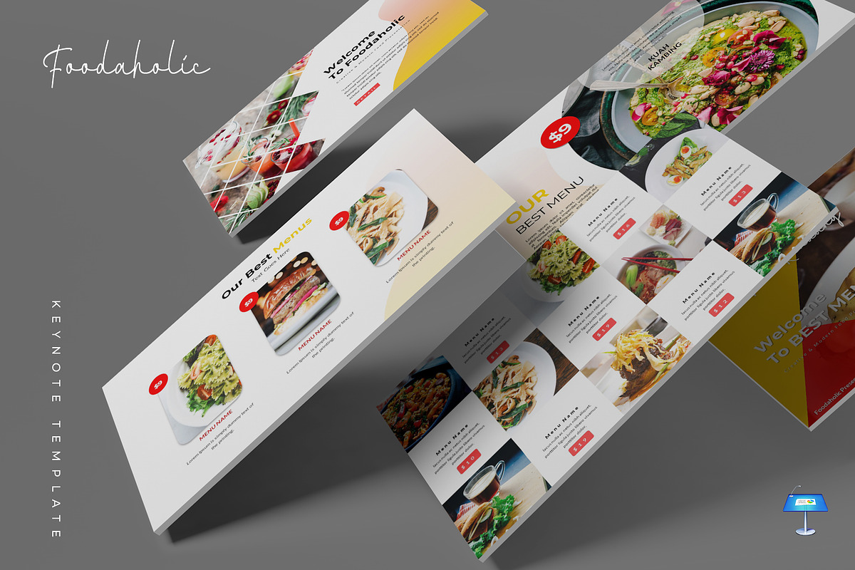 Foodaholic - Keynote Template in Keynote Templates - product preview 8