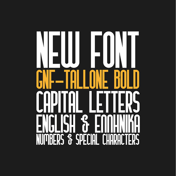 GNF-Tallone Bold Font in Fonts - product preview 1