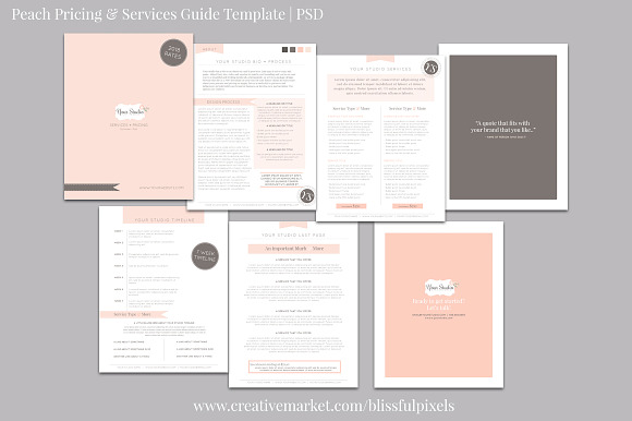 Pricing and Services Template PSD in Brochure Templates - product preview 1