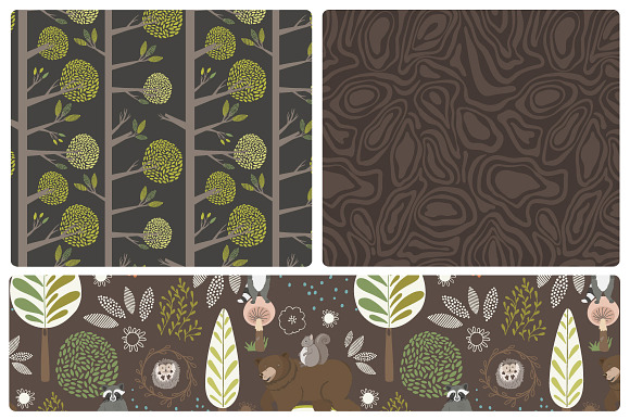 Woodland Seamless Pattern Repeats in Patterns - product preview 4