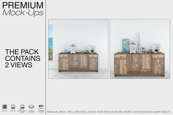 Frames Set - Coastal Style in Print Mockups - product preview 1