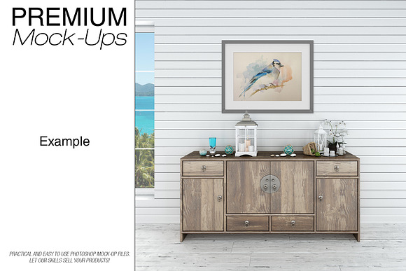 Frames Set - Coastal Style in Print Mockups - product preview 7