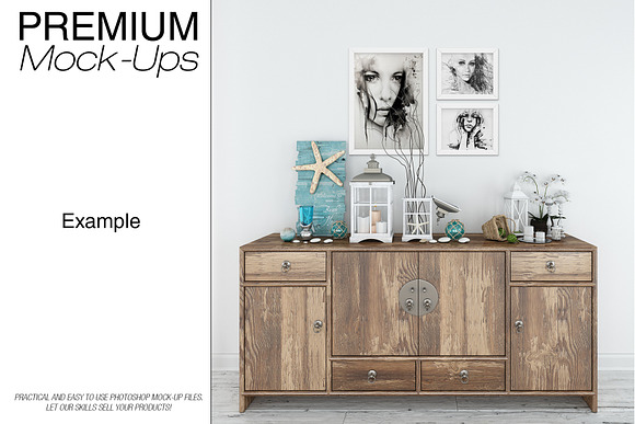 Frames Set - Coastal Style in Print Mockups - product preview 8