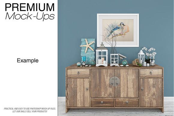 Frames Set - Coastal Style in Print Mockups - product preview 9