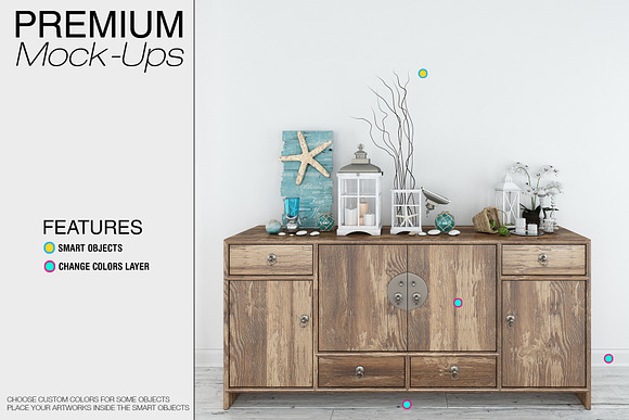 Frames Set - Coastal Style in Print Mockups - product preview 11