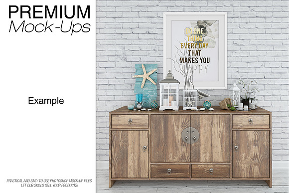 Frames Set - Coastal Style in Print Mockups - product preview 13
