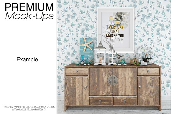 Frames Set - Coastal Style in Print Mockups - product preview 14