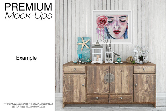 Frames Set - Coastal Style in Print Mockups - product preview 15
