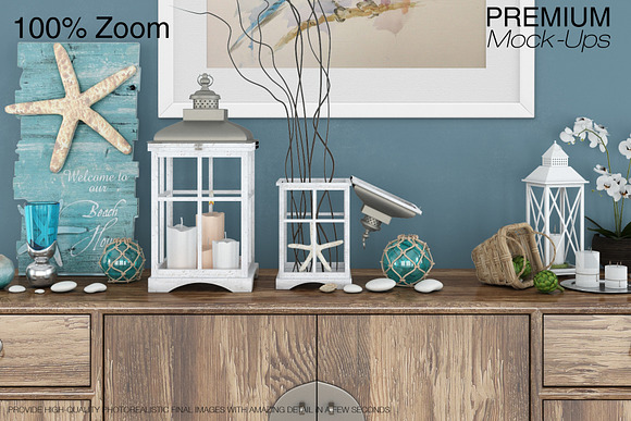 Frames Set - Coastal Style in Print Mockups - product preview 17