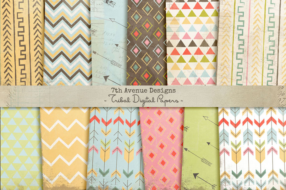 Tribal Digital Papers in Patterns - product preview 8