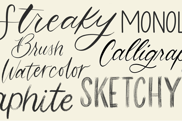 Procreate Lettering Brush Pack in Photoshop Brushes - product preview 2