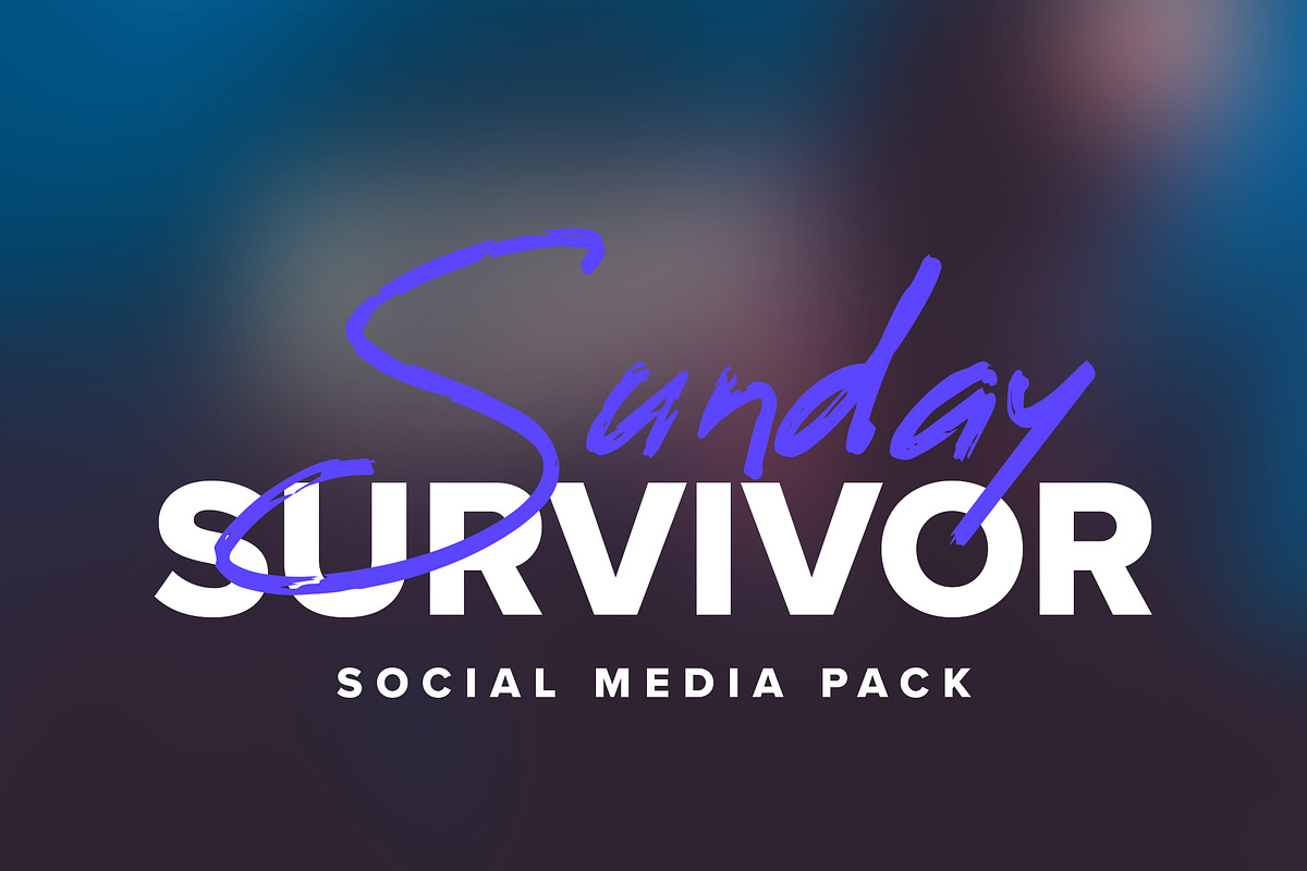 Sunday Survivor | Social Media Pack in Social Media Templates - product preview 8