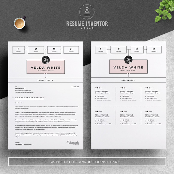 Creative Resume Template for Word in Resume Templates - product preview 2