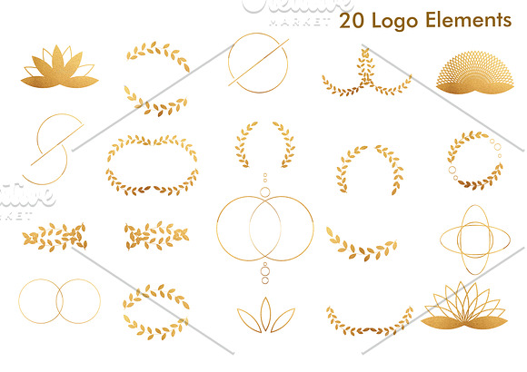Wedding Logo Creator - Golden in Logo Templates - product preview 3