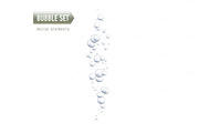 Bubbles under water vector