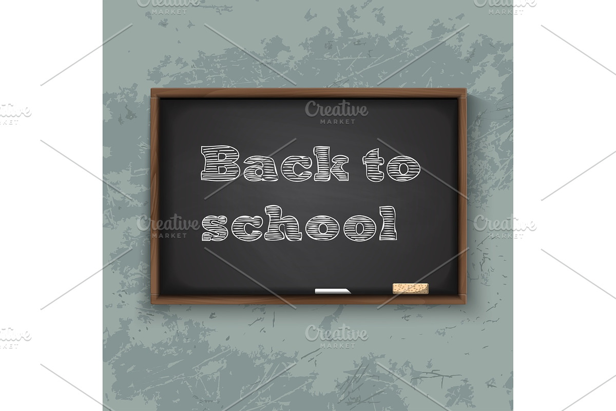 Back to School Chalkboard in Illustrations - product preview 8