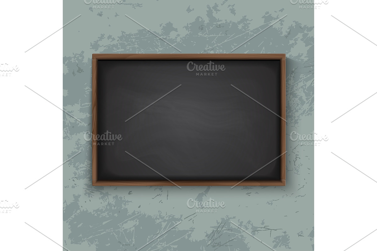 Blackboard on the wall in Illustrations - product preview 8