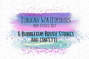 8 Brush Strokes in Bubblegum Unicorn