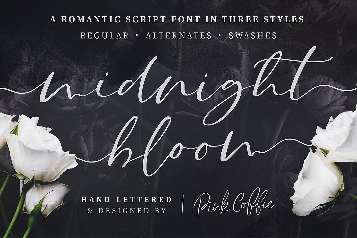 Midnight Bloom Script +18 Free Logos in Script Fonts - product preview 8
