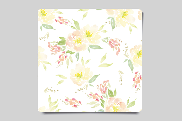 Greeting card and flower pattern in Card Templates - product preview 4