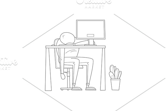 Teamwork, office life, business. in Illustrations - product preview 2