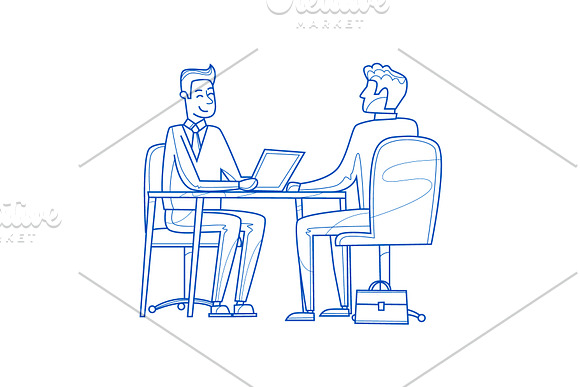 Teamwork, office life, business. in Illustrations - product preview 5