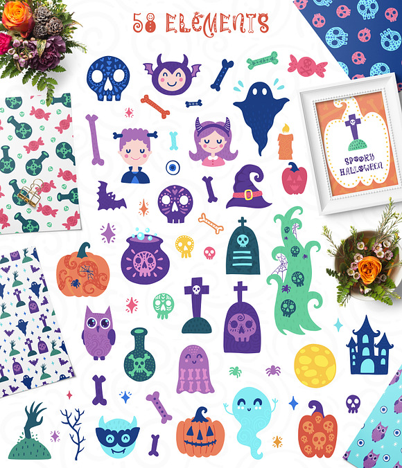 Halloween Clipart Collection in Objects - product preview 2