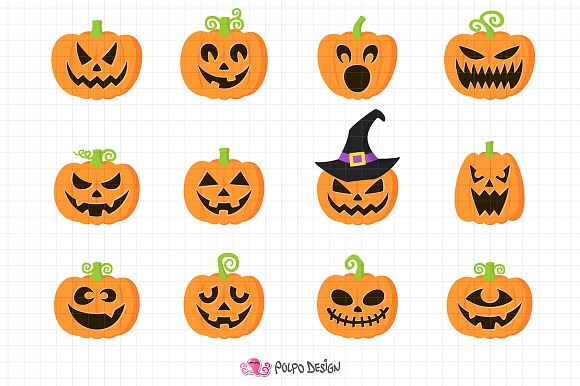 Pumpkins clipart in Objects - product preview 1