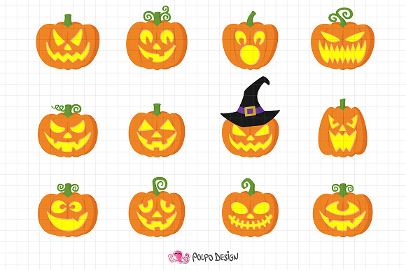 Pumpkins clipart in Objects - product preview 2