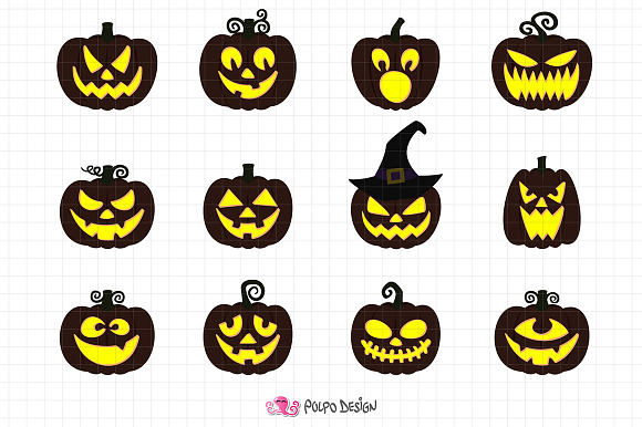 Pumpkins clipart in Objects - product preview 3