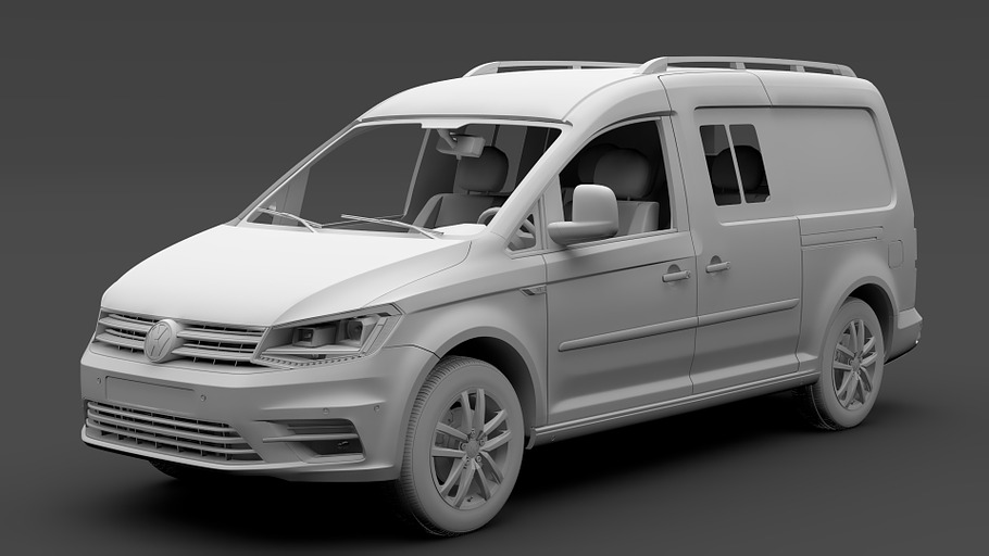 Volkswagen Caddy Maxi Crew Bus 2018 in Vehicles - product preview 10