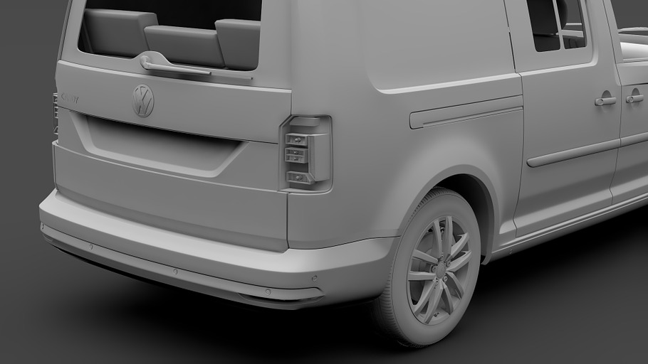Volkswagen Caddy Maxi Crew Bus 2018 in Vehicles - product preview 12