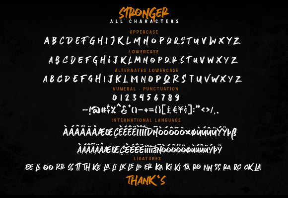 Stronger - Urban Brush in Display Fonts - product preview 7