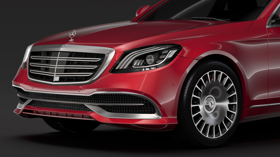 Mercedes Maybach S 560 X222 2018 in Vehicles - product preview 4