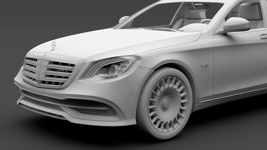 Mercedes Maybach S 650 X222 2018 in Vehicles - product preview 11
