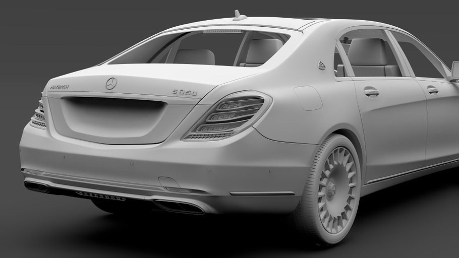 Mercedes Maybach S 650 X222 2018 in Vehicles - product preview 15